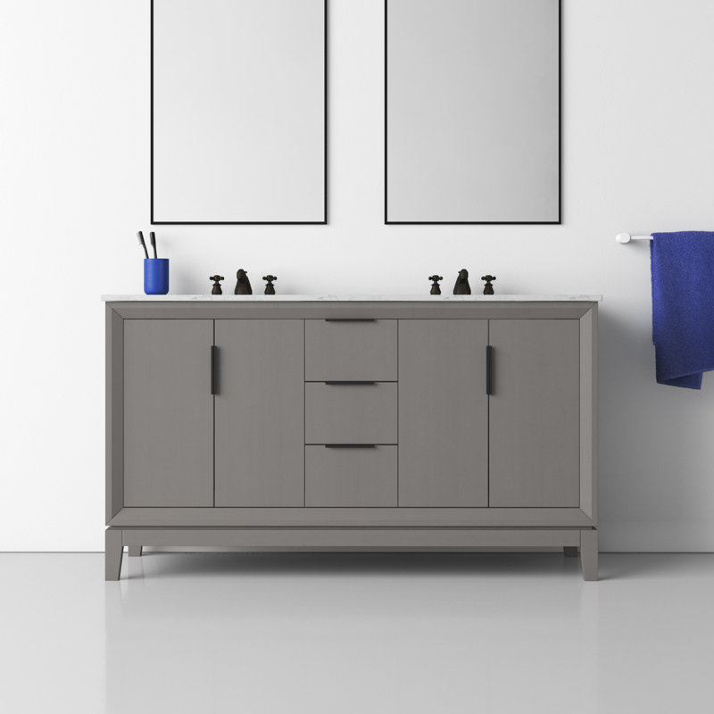 Tappahannock 60" Double Bathroom Vanity Set AllModern